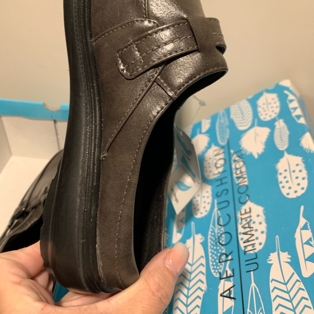 Size 9M open back shoes “clog” type